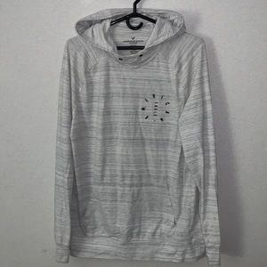 flex hoodie white/gray
